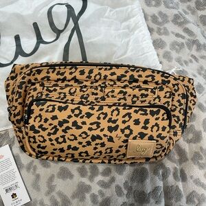 Lug Spotted Leopard Hitch Matte Luxe VL Crossbody Bag NWT